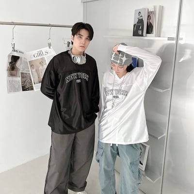 【現貨】NEW YORK印花V領球衣2