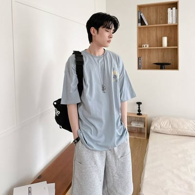 【現貨】地球與貓咪日文短T2