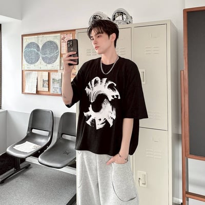 【現貨】VOICE旋轉殘影華夫格印花短T8