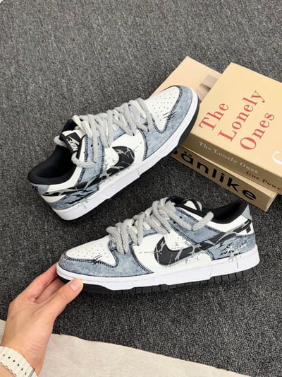 【訂製款】Nike Dunk Low 裂影灰燼1