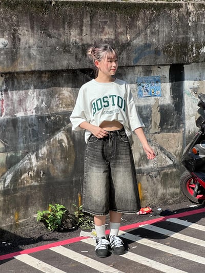 【現貨】直刷紋七分褲8