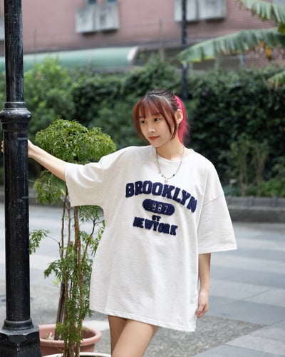 【現貨】BROOKLYN 1987美式毛巾繡短T4