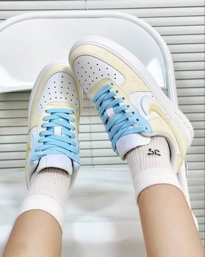 【訂製款】Nike Air Force 1 奶油晨藍3