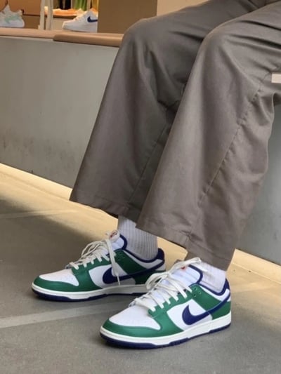 【現貨】Nike Dunk白綠藍勾 男款｜FQ6849-1411