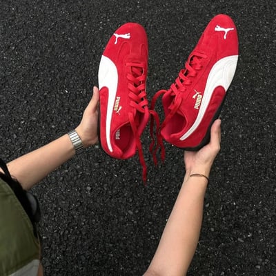 【現貨】PUMA SPEEDCAT OG 正紅 紅白 賽車鞋 復古 Rosé 朴彩英代言同款 男女鞋｜398846-023