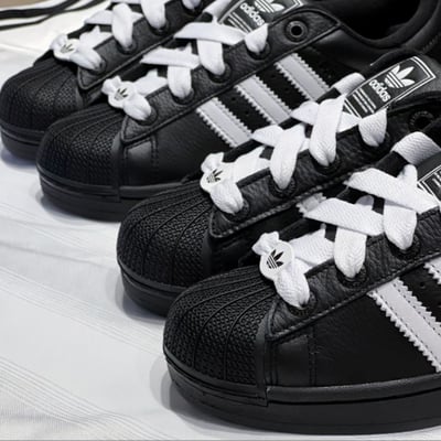 【爆款國外補貨連線!!】Adidas Originals Superstar II 黑白 經典 金標 貝殼鞋 男女款 情侶鞋｜KK44743