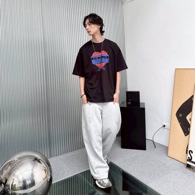 【現貨】愛心列車印花短T6