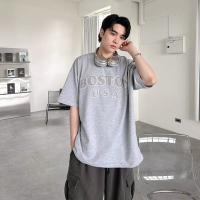 【現貨】BOSTON毛巾繡短T6