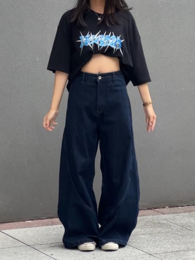 【修身現貨】飛軌小彎刀褲3