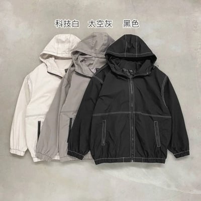 【騎車現貨必備】尼龍反車線連帽外套6