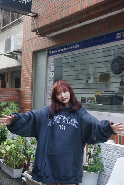 【全色少量現貨】 199X刺繡紐約重磅帽T6