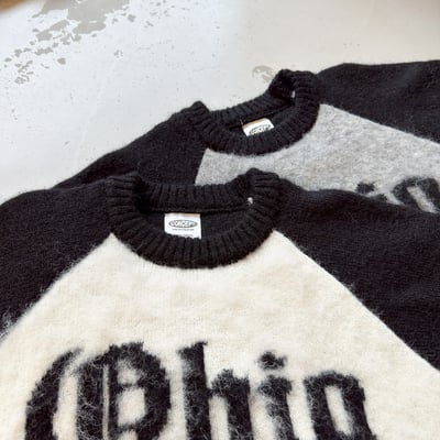 【現貨】歌德字撞色接袖毛衣10