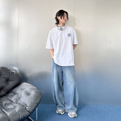 【SORONA® 涼感現貨】heart waves 愛心浪花印花短T5
