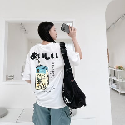 【現貨】日系柚子貓果汁短T2