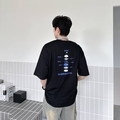 【現貨】漢堡分解印花短T5