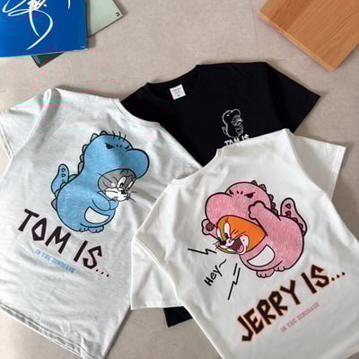 【現貨】TOM&JERRY手繪感印花短T9