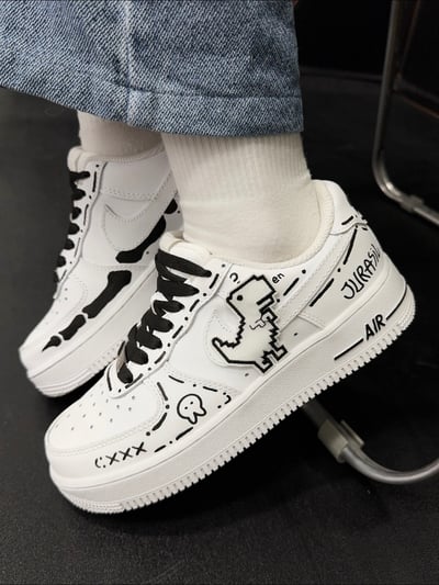 【訂製款】Nike Air Force 1 恐龍電玩6