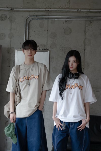 【SORONA® 涼感現貨】CHARM餅乾字母印花短T6