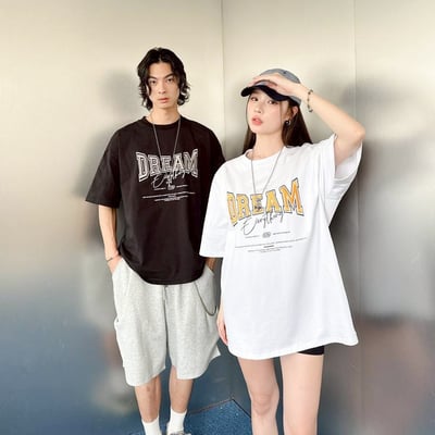 DREAM立體電繡休閒短T3
