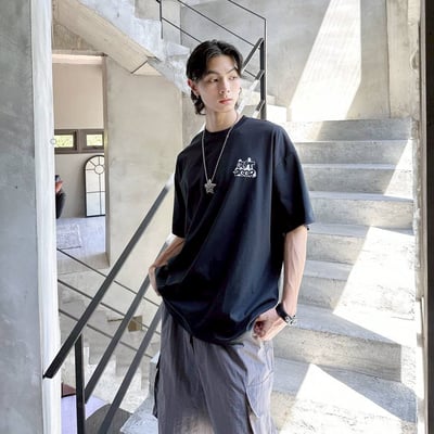 【SORONA® 涼感現貨】OUTDOOR雙人旅行印花短T7