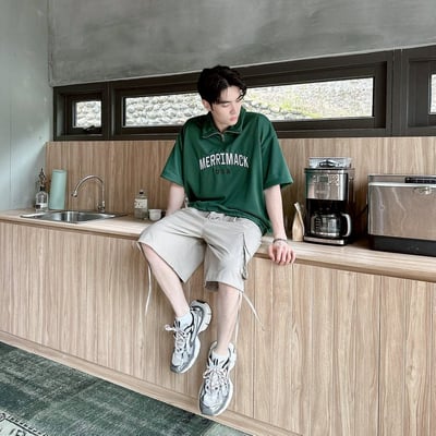 【現貨】MERRIMACK半高領拉鍊刺繡POLO衫8