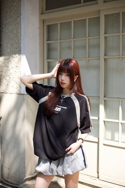 【現貨】BANG OUILUO拼接短T5