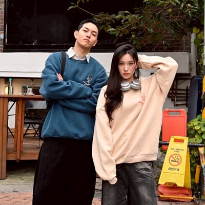 【現貨】THE CROSS CLUB爆米花先生抽菸印花大學T5