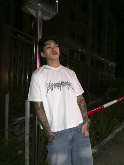 【街頭狠貨】荊棘序章雙沙純棉短寬T5