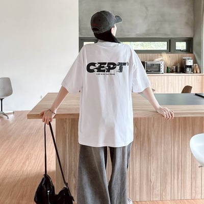 【現貨】火焰字體厚版膠印短T6