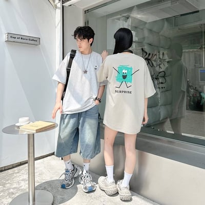 【四色同步隊服首選】手繪塗鴉印花短T9