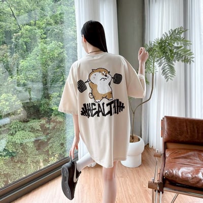 【現貨】HEALTH柴犬舉重印花短T7