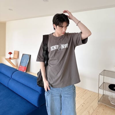 【現貨】ENENSS滑板小子印花短T2