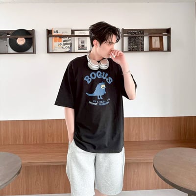 【現貨】BOGUS恐龍印花短T4