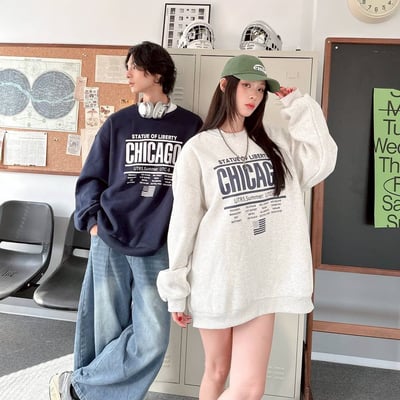 【現貨】CHICAGO印花大學T1