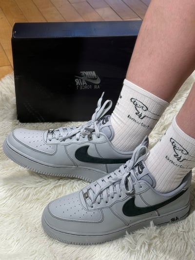 【全新爆款預購】NIKE AIR FORCE 1 狼煙灰 反車線 男款｜HQ2037-0046