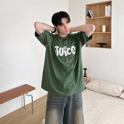 【現貨】JUICE笑臉印花短T5