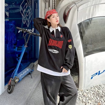 【現貨】BADBLOOD 91刺繡賽車風POLO衫7