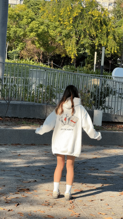 【爆款預告大成功!!包色神款】撲克牌謎局牛奶絨帽T5