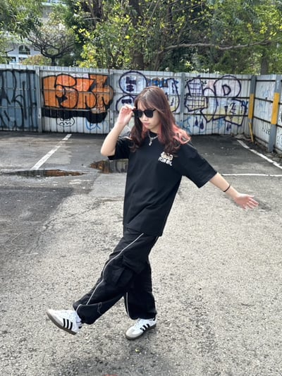 【可愛爆棚現貨】PLUS HIYA發泡彩虹花短T9