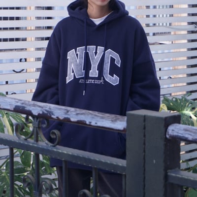 【現貨】NYC刺繡重磅帽T2