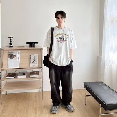 【現貨】NAUGHTY BEAR小熊畫家印花短T3