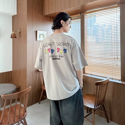 【現貨】HEART DREAMS三色愛心人印花短T11