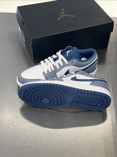 【現貨】Air Jordan 1 Low "Ashen Slate" 岩灰藍 迷霧藍｜553558-4146