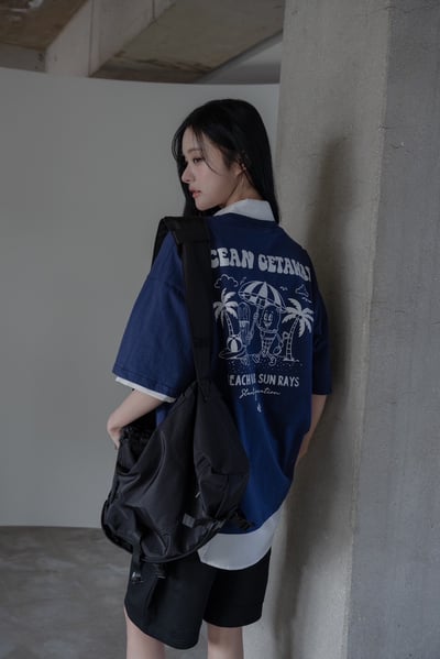 【現貨】陽光海岸雪糕甜筒印花短T8