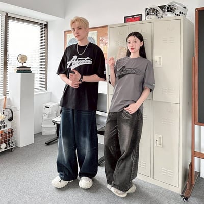 【SORONA® 涼感現貨】CRITICAL美式撞色車線貼布短T3