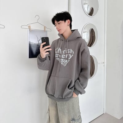 【廠商斷貨最後機會】Cherish every moment愛心英字印花帽T6