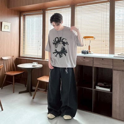 【現貨】VOICE旋轉殘影華夫格印花短T7