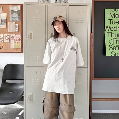 【現貨】CAT STRETCH貓咪伸展塗鴉感印花短T2