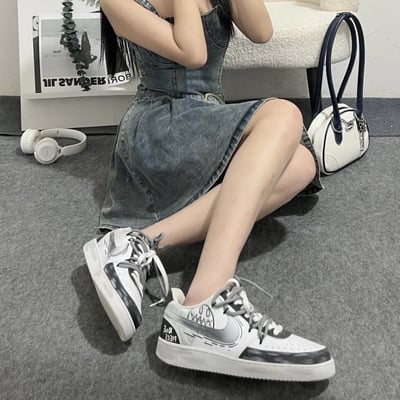 【訂製款】 Court Vision 1 塗鴉叛逆笑臉4