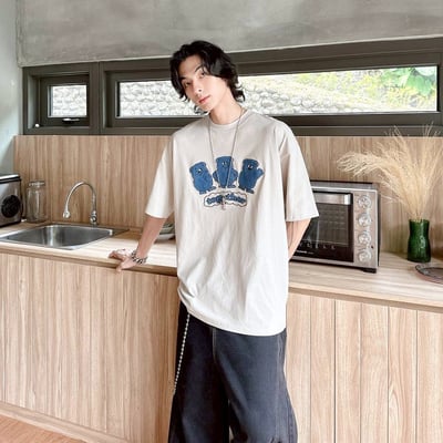 【現貨】Together 毛巾刺繡小熊短T4